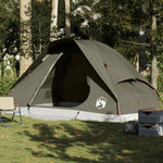 Kuppeltelt For Camping 6 Personer Brun Vanntett