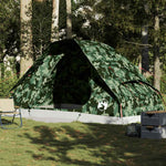 Kuppeltelt For Camping 6 Personer Kamuflasje Vanntett