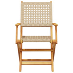 Bistrosett 3 Deler Beige Polyrotting Og Heltre