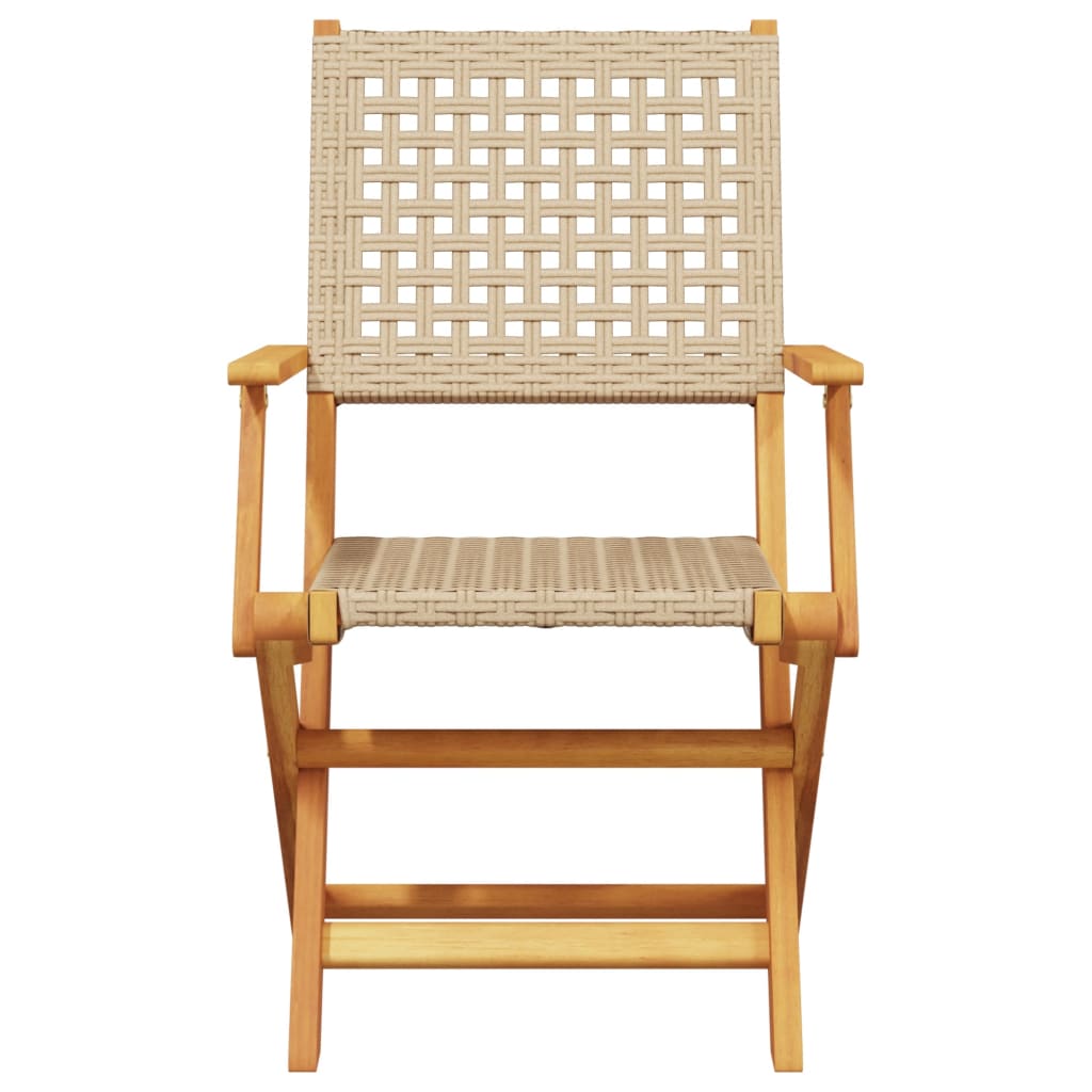 Bistrosett 3 Deler Beige Polyrotting Og Heltre