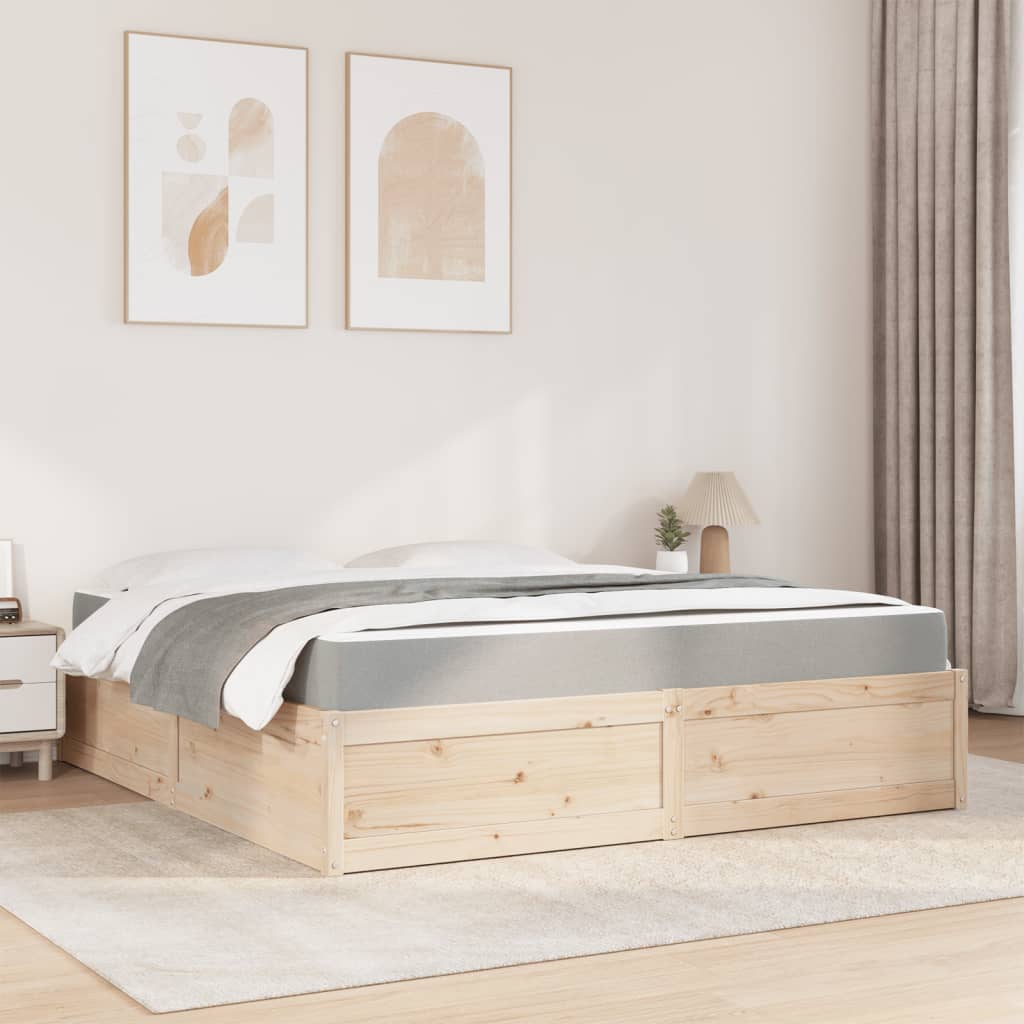 Seng Med Madrass 180X200 Cm Heltre Furu
