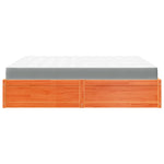 Seng Med Madrass Voksbrun 180X200 Cm Heltre Furu