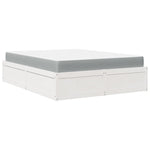 Seng Med Madrass Hvit 140X200 Cm Heltre Furu