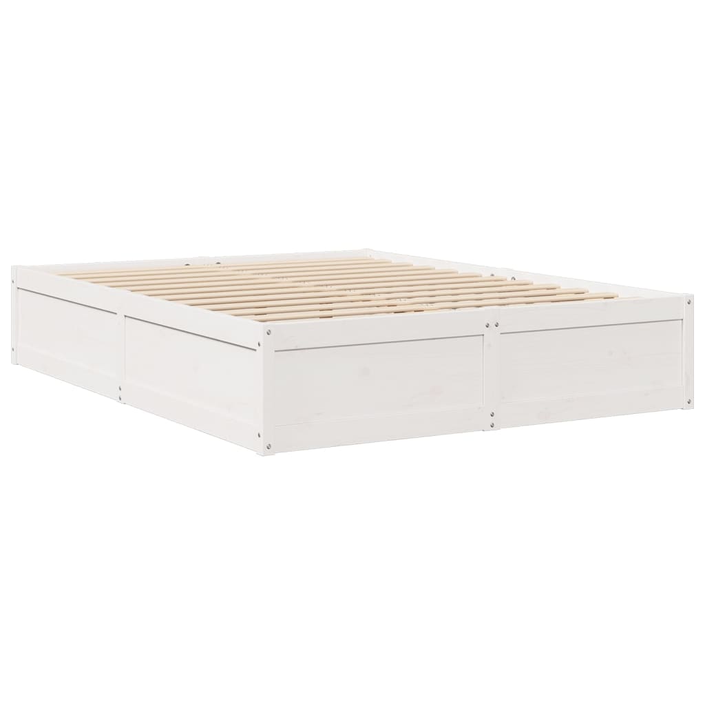 Seng Med Madrass Hvit 140X200 Cm Heltre Furu