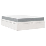 Seng Med Madrass Hvit 140X200 Cm Heltre Furu