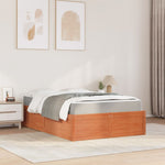 Seng Med Madrass Voksbrun 120X200 Cm Heltre Furu