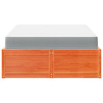 Seng Med Madrass Voksbrun 120X200 Cm Heltre Furu