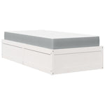 Seng Med Madrass Hvit 100X200 Cm Heltre Furu