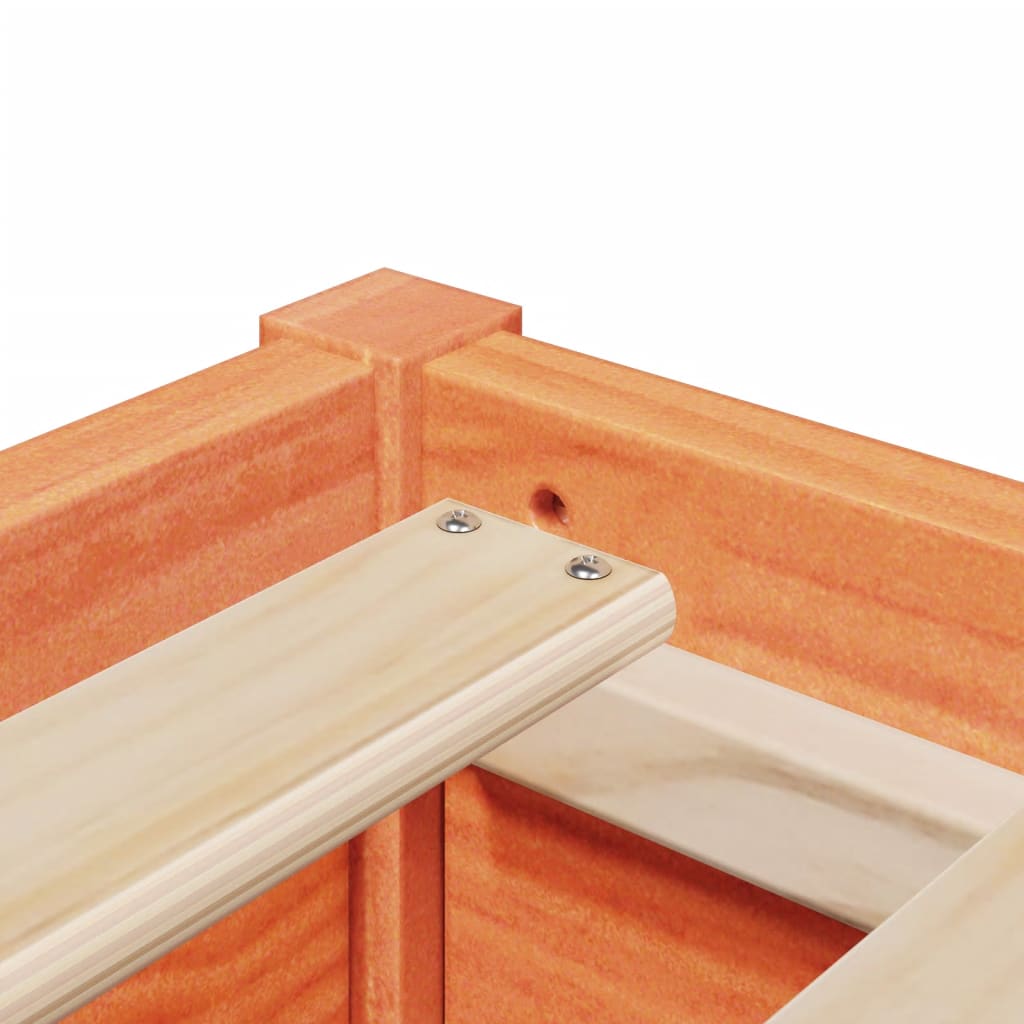 Seng Med Madrass Voksbrun 100X200 Cm Heltre Furu