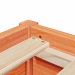 Seng Med Madrass Voksbrun 100X200 Cm Heltre Furu