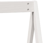 Høyseng Med Tak Hvit 75X190 Cm Heltre Furu