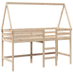 Køyeseng Med Stige Og Tak 90X190 Cm Heltre Furu