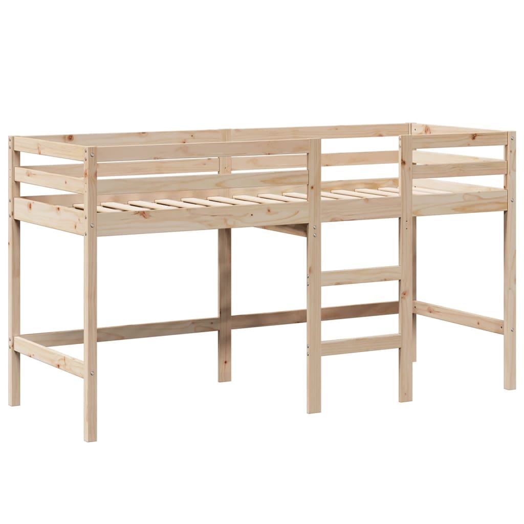 Køyeseng Med Stige Og Tak 90X190 Cm Heltre Furu