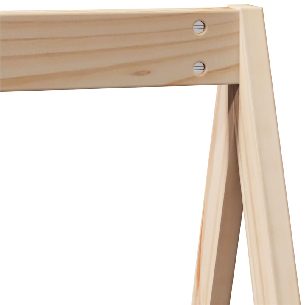 Køyeseng Med Stige Og Tak 90X190 Cm Heltre Furu