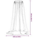 Myggnett For Paraply 220 Netting Svart Φ330X250 Cm