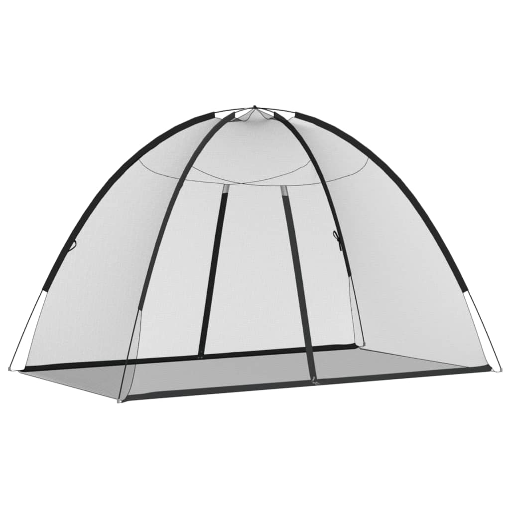 Mongolsk Myggnett Med Dører 220 Netting Svart 200X120X130 Cm