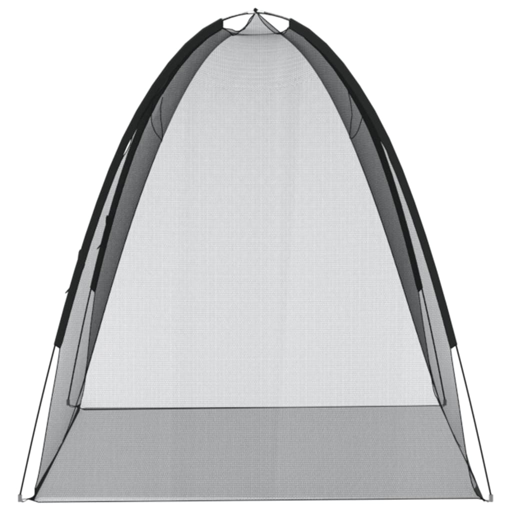 Mongolsk Myggnett Med Dører 220 Netting Svart 200X120X130 Cm