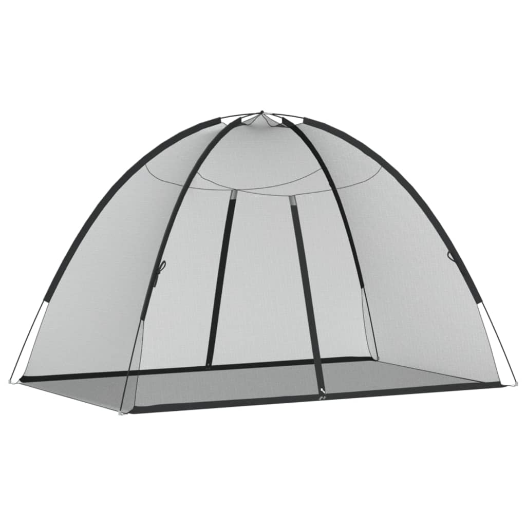 Mongolsk Myggnett Med Dører 220 Netting Svart 200X120X130 Cm