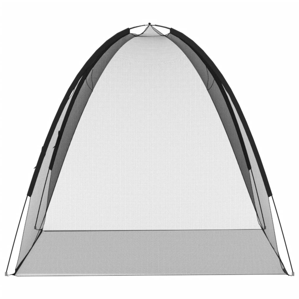 Mongolsk Myggnett Med Dører 220 Netting Svart 200X150X140 Cm