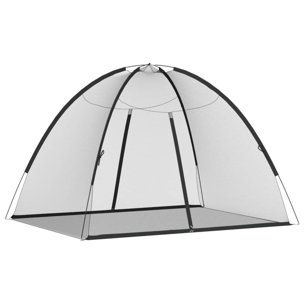 Mongolsk Myggnett Med Dører 220 Netting Svart 200X150X140 Cm