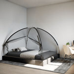 Mongolsk Myggnett Med Dører 220 Netting Svart 200X180X135 Cm