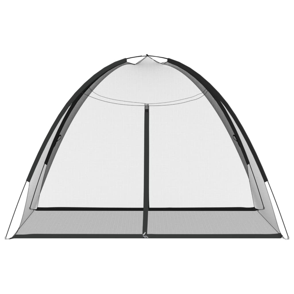 Mongolsk Myggnett Med Dører 220 Netting Svart 200X180X135 Cm