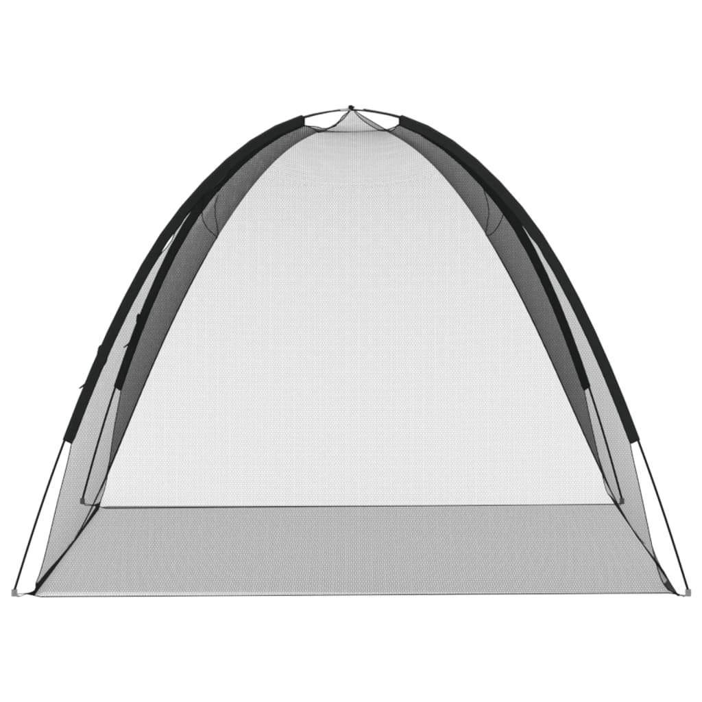 Mongolsk Myggnett Med Dører 220 Netting Svart 200X180X135 Cm