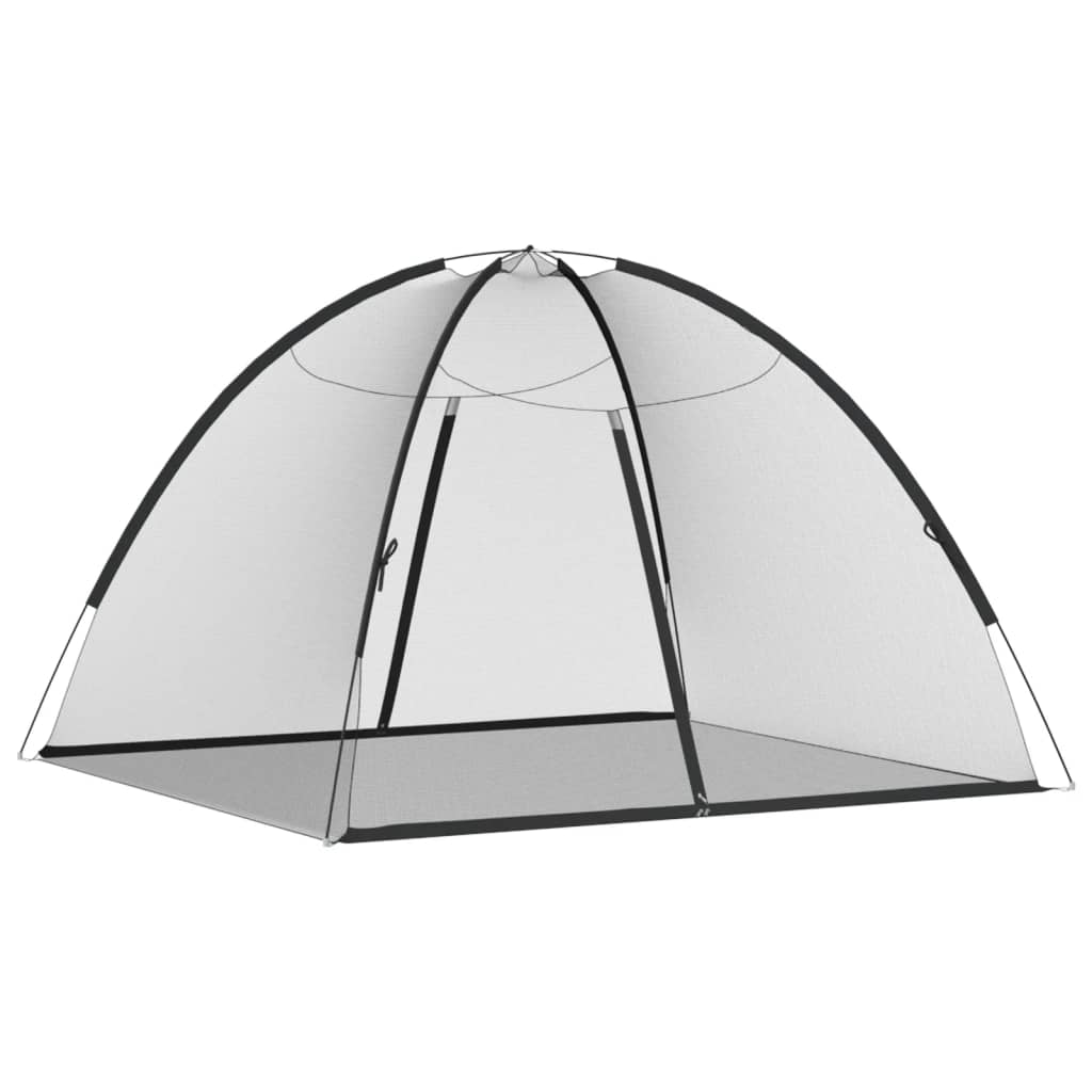 Mongolsk Myggnett Med Dører 220 Netting Svart 200X180X135 Cm