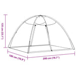 Mongolsk Myggnett Med Dører 220 Netting Svart 200X180X135 Cm