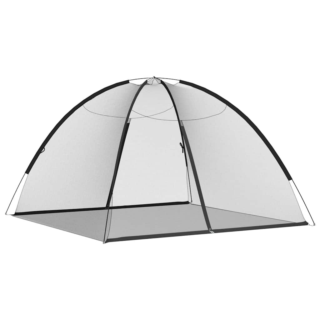 Mongolsk Myggnett Med Dører 220 Netting Svart 200X200X135 Cm