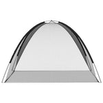 Mongolsk Myggnett Med Dører 220 Netting Svart 200X200X135 Cm