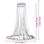Myggnett Til Seng 220 Netting Hvit 56X56X220 Cm
