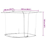 Hengende Myggnett 156 Netting Hvit 220X100X150 Cm