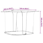 Hengende Myggnett 156 Netting Hvit 220X180X180 Cm