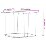 Hengende Myggnett 156 Netting Hvit 220X200X210 Cm