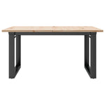 Salongbord O-Ramme 80X80X45 Cm Heltre Furu Og Stål