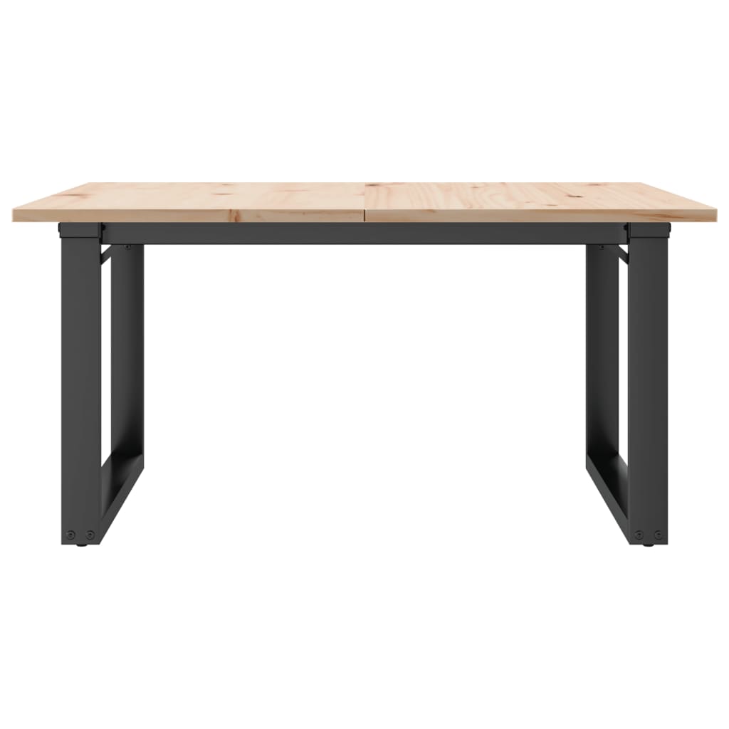 Salongbord O-Ramme 80X80X45 Cm Heltre Furu Og Stål