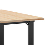 Salongbord O-Ramme 80X80X45 Cm Heltre Furu Og Stål