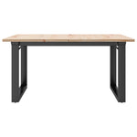Salongbord O-Ramme 90X90X45 Cm Heltre Furu Og Stål