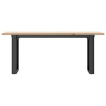 Salongbord O-Ramme 110X40X45 Cm Heltre Furu Og Stål