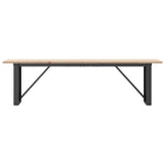 Salongbord O-Ramme 160X40X45 Cm Heltre Furu Og Stål