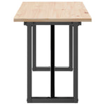 Salongbord O-Ramme 160X40X45 Cm Heltre Furu Og Stål