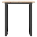 Spisebord O-Ramme 70X70X75 Cm Heltre Furu Og Stål