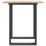 Spisebord O-Ramme 70X70X75 Cm Heltre Furu Og Stål