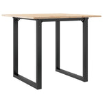 Spisebord O-Ramme 80X80X75 Cm Heltre Furu Og Stål