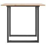 Spisebord O-Ramme 90X90X75 Cm Heltre Furu Og Stål