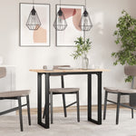 Spisebordo-Ramme 100X50X75 Cm Heltre Furu Og Stål