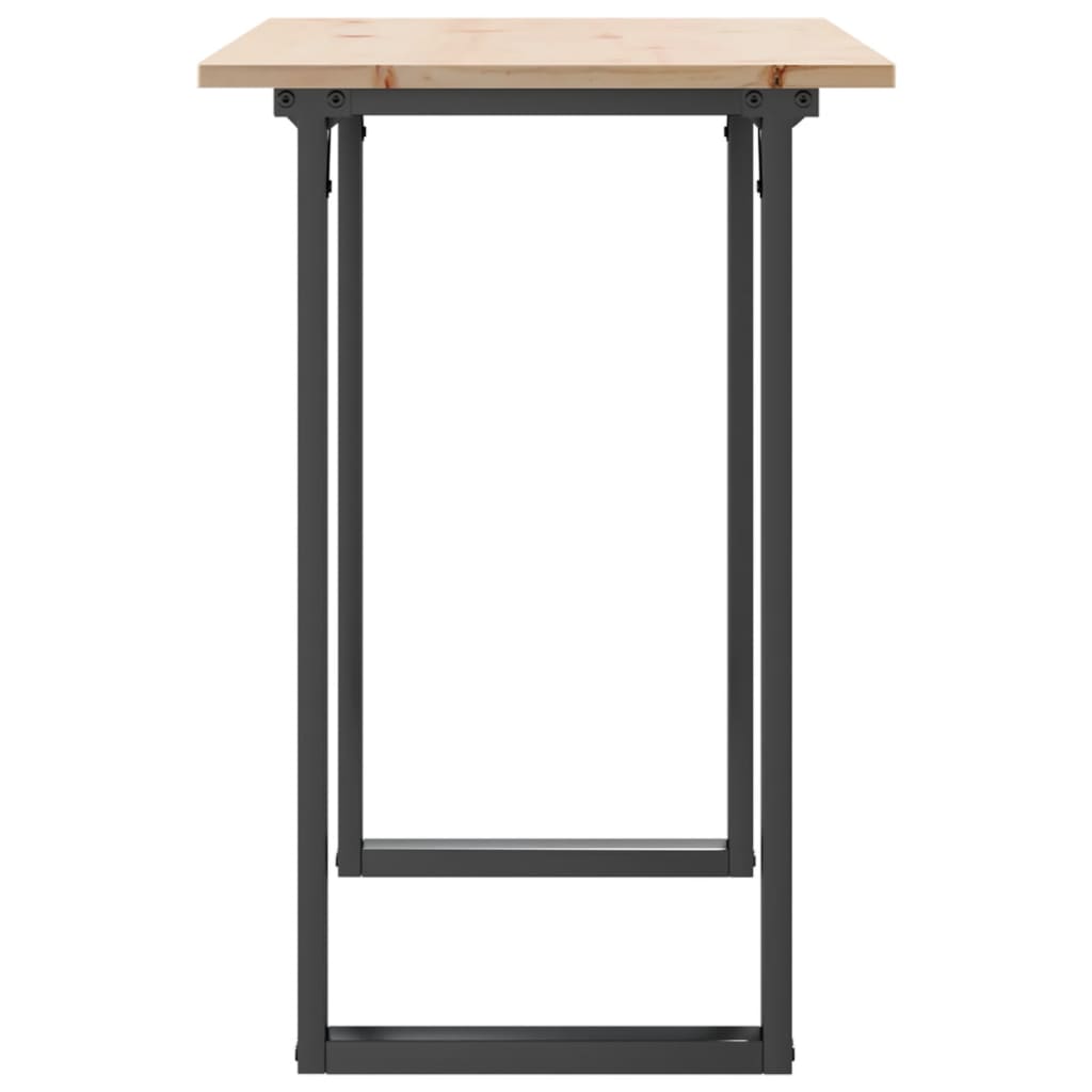 Spisebordo-Ramme 100X50X75 Cm Heltre Furu Og Stål