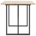 Spisebord O-Ramme 140X80X75 Cm Heltre Furu Og Stål