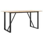Spisebord O-Ramme 160X80X75 Cm Heltre Furu Og Stål